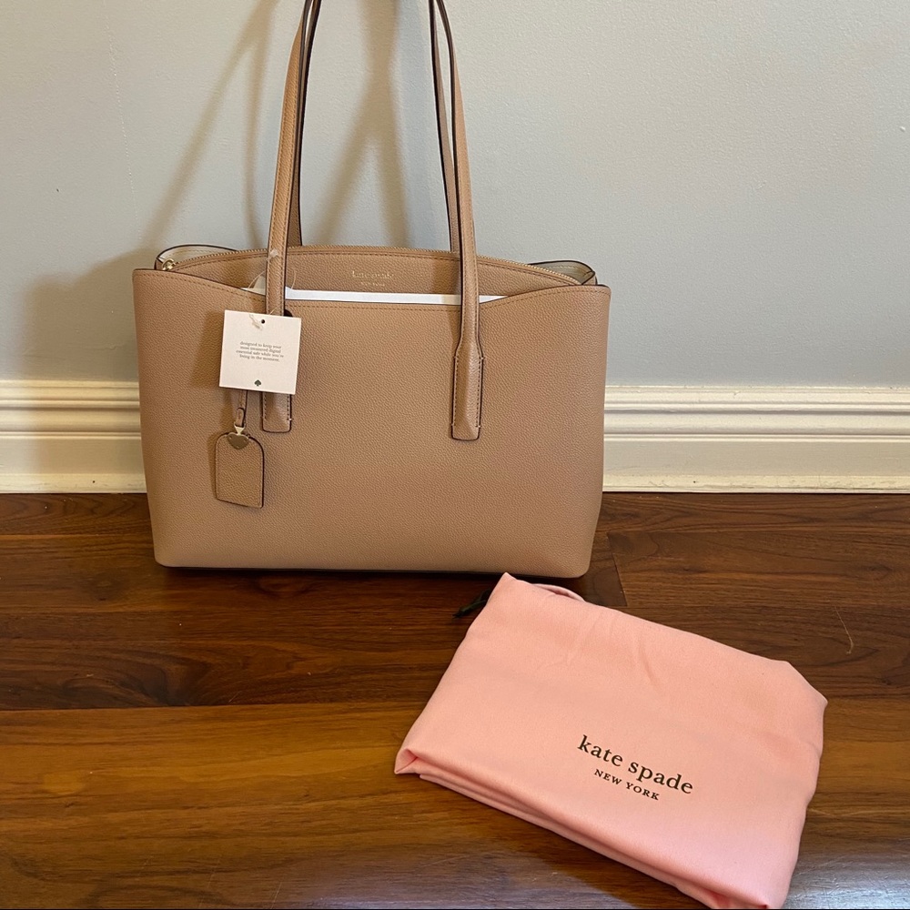 NWT Kate Spade Light Fawn Margaux Work Tote - Picture 6 of 16